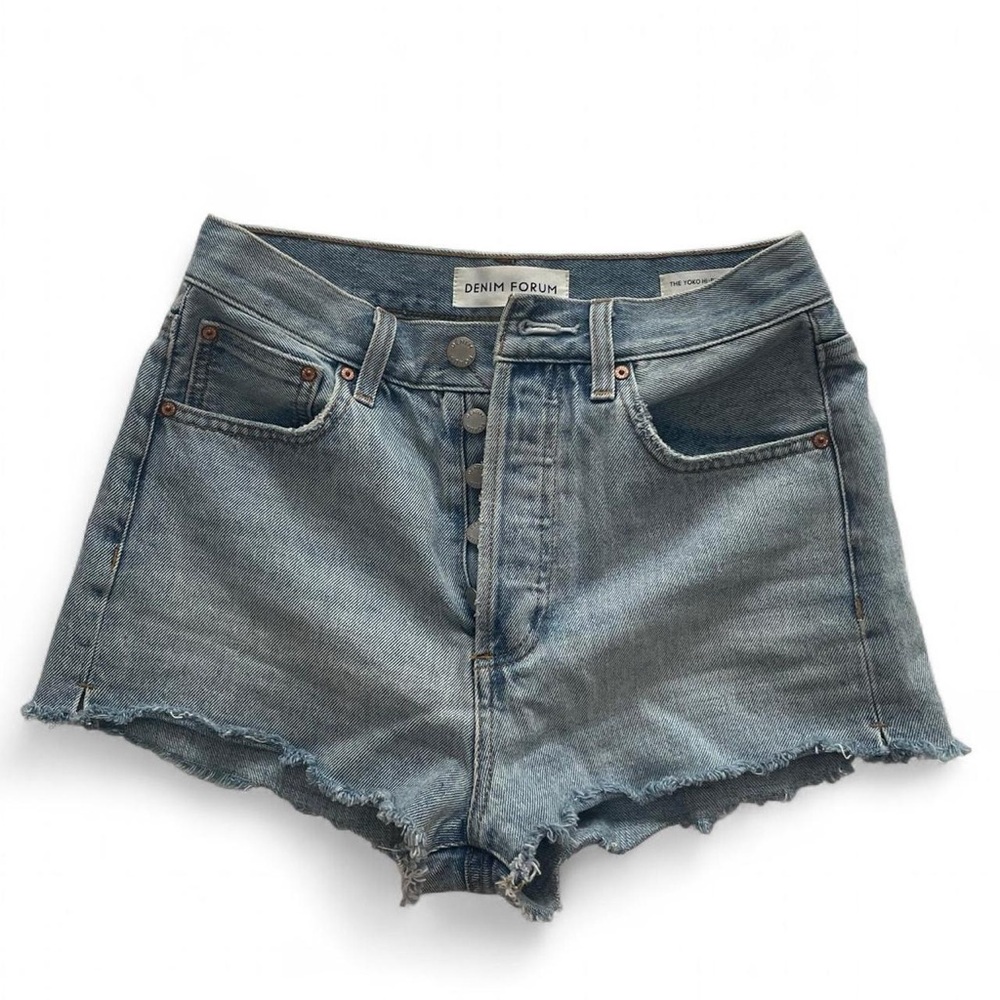 Aritzia Denim Forum Light Blue Shorts
